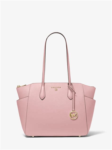 michael kors saffiano perforated leather handbag tote|Michael Kors marilyn tote.